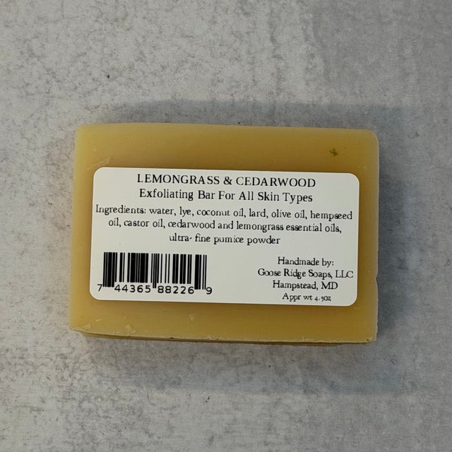 Lemongrass & Cedarwood Exfoliating Bar