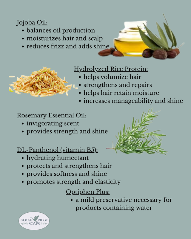 Solid Conditioner Bar (Rosemary) - For All Hair Types